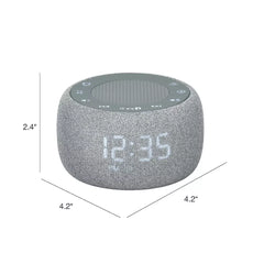 Bluetooth White Noise Alarm Clock Speaker with Color‑Changing Night Light