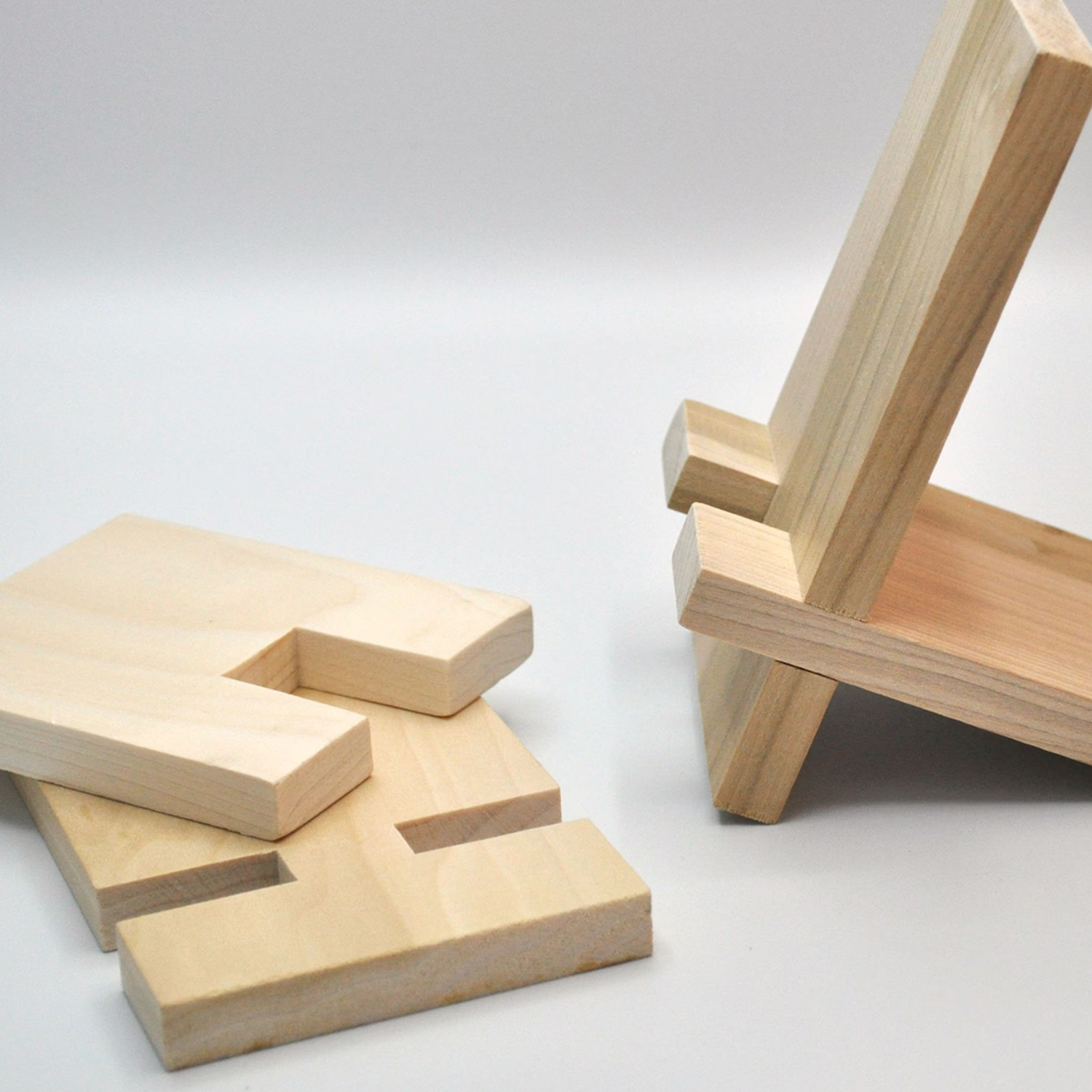 Detachable Blank Device Display Holder, Unfinished Assembly Phone Support Stand Suitable For Custom Diy Decoration