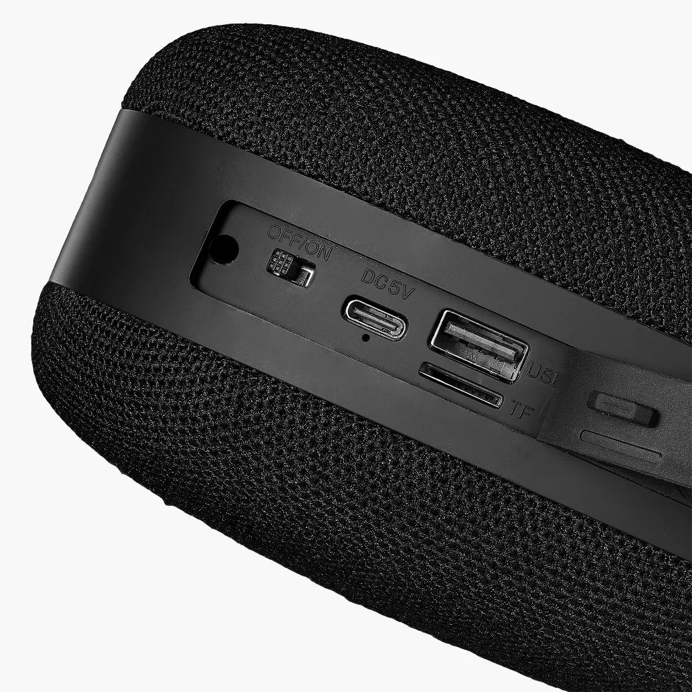 IPX4 Splash‑Resistant Multi‑Input Portable Bluetooth Speaker