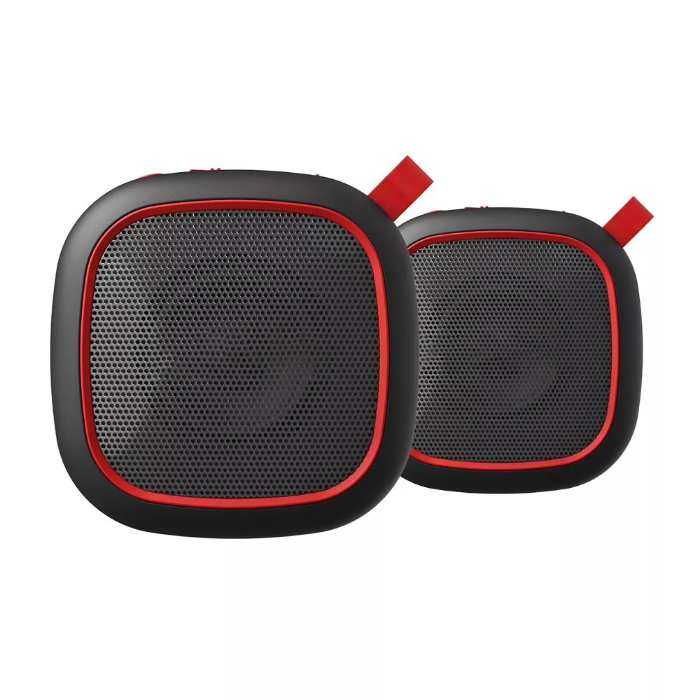 2‑Pack Magnetic Mount IPX5 Water‑Resistant Portable Bluetooth Speakers